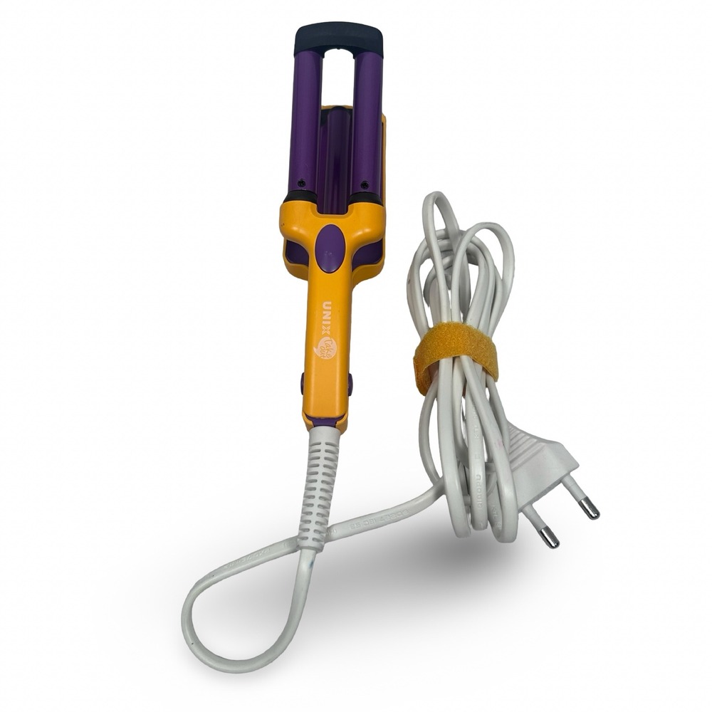 Unix Take Out Multi Hair Waver Gold Purple Mini Triple Barrel UCI-B2306 READ